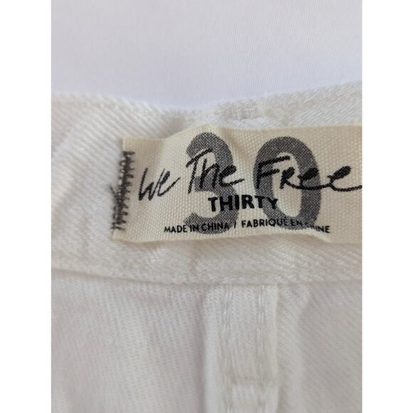 Free People White Shorts Loving Good Vibrations - Picture 8 of 10